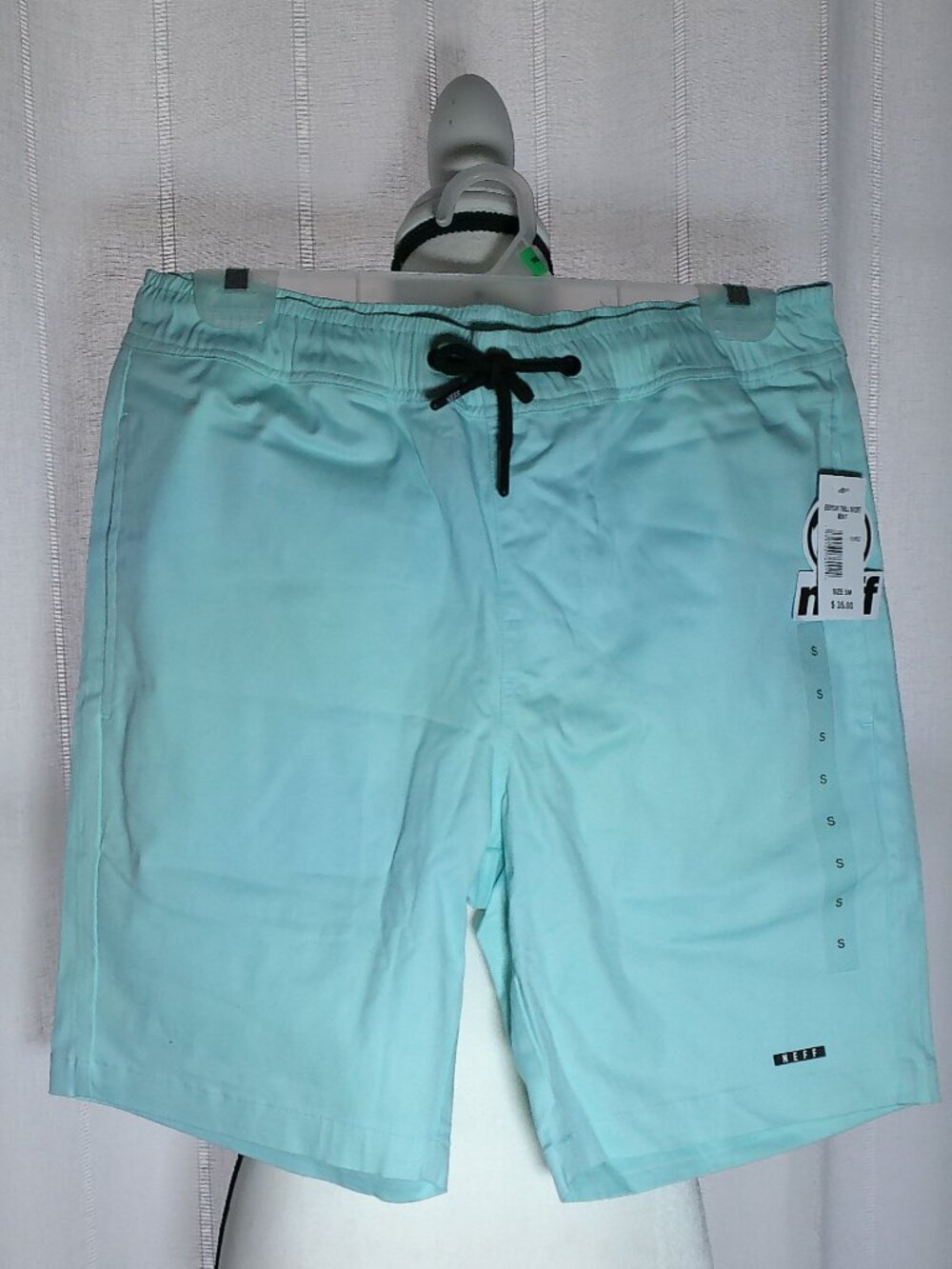 NEFF NWT Men's Elastic Waist Splash Board Shorts w/Pockets S
